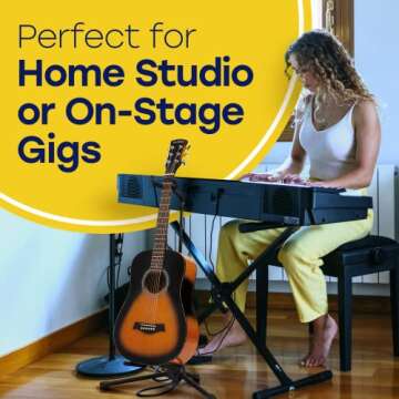Hola! Music Adjustable Collapsible Guitar Stand Pack of 2