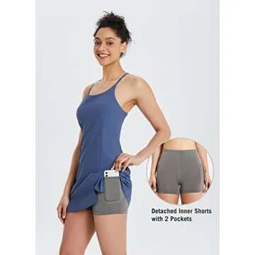 BALEAF Women's Tennis Workout Dress with Built-in Bra