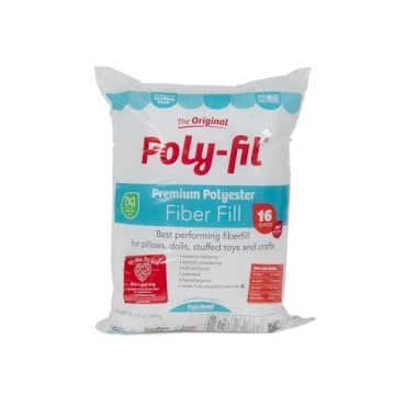 Fairfield The Original Poly-Fil, Premium Polyester Fiber Fill, Soft Pillow Stuffing, Stuffing for St...