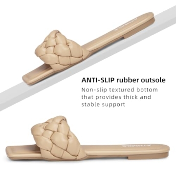 ATHMILE Women’s Braided Sandals - Stylish Summer Footwear