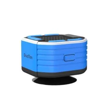 DuoTen Shower Speaker, IPX7 Waterproof Portable Bluetooth Wireless Speaker Shower Radio with Loud Stereo Sound, LED Display, Light Show, Suction Cup, Sturdy Hook for Home, Party, Outdoor, Travel, Pool