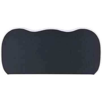 MAKLAINE Contemporary Boucle Fabric King Bed in Cream Finish