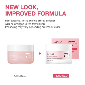 Anua Peach Niacinamide Cream for Hydrated Glass Skin