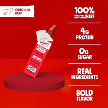 Chomps Snack Size Beef Jerky Sticks - Healthy Protein Treat