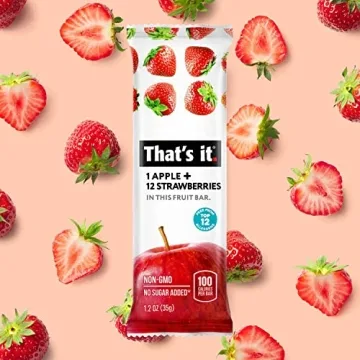 That's It Apple Strawberry 100% Natural Fruit Bar
