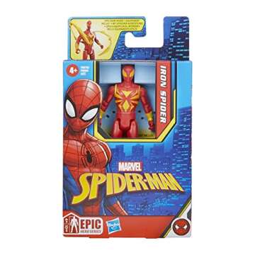 Marvel Epic Hero Series Iron Spider Action Figure, 4-Inch, With Accessory, Marvel Action Figures for Kids Ages 4 and Up