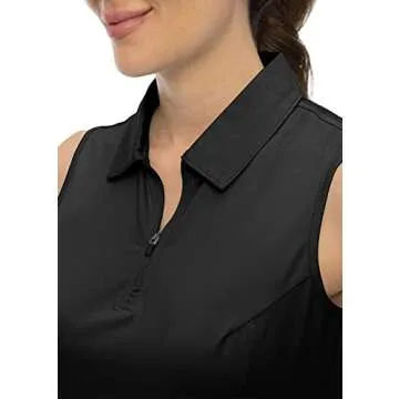 YSENTO Women's Stylish Sleeveless Golf Shirts for Summer