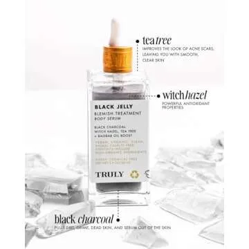 Truly Beauty Black Jelly Blemish Treatment Body Serum 3.1 OZ