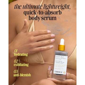 Truly Beauty Black Jelly Blemish Treatment Body Serum 3.1 OZ