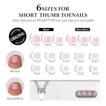 Stylish BTArtbox Chrome Press On Toenails, 160Pcs