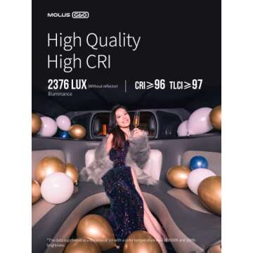 ZHIYUN MOLUS G60 Portable Handheld 60W COB Light