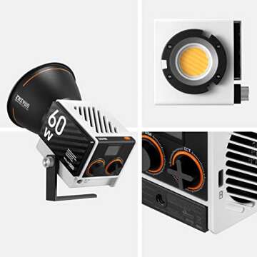 ZHIYUN MOLUS G60 Portable Handheld 60W COB Light