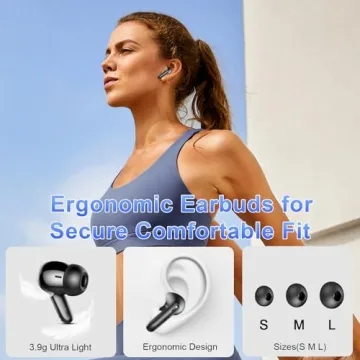 Bluetooth 5.3 Wireless Earbuds with Deep Bass & LED Display