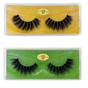 Stylish Faux 3D Mink Eyelashes in Glitter Cases – Bulk Packs