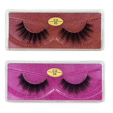 Stylish Faux 3D Mink Eyelashes in Glitter Cases – Bulk Packs