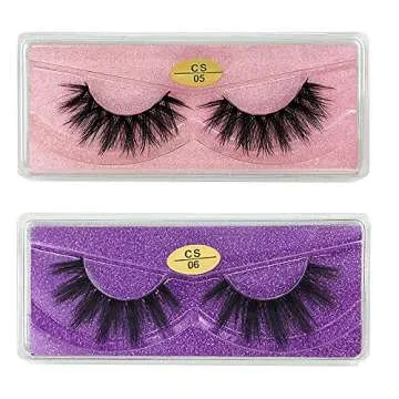 Stylish Faux 3D Mink Eyelashes in Glitter Cases – Bulk Packs