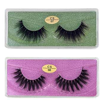 Stylish Faux 3D Mink Eyelashes in Glitter Cases – Bulk Packs