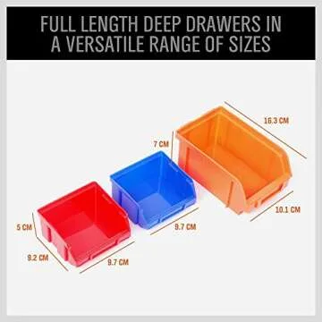 HORUSDY Wall Mounted Storage Bins for Efficient Organization