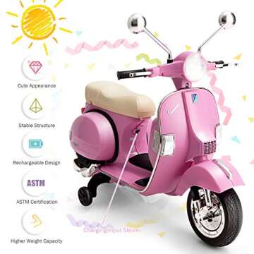 Costzon Kids Vespa Scooter - Fun and Safe Ride for Kids