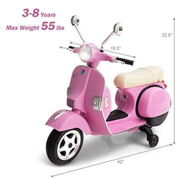 Costzon Kids Vespa Scooter - Fun and Safe Ride for Kids