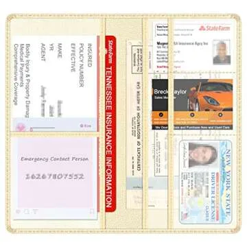 Techion Car Insurance Holder - Stylish Organizer for Documents