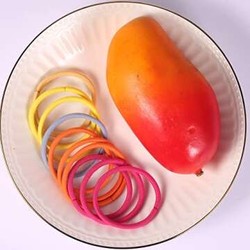 100PCS Colorful No-Metal Hair Bands for All Hair Types