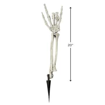 Skeleton Hand Groundbreaker Decorations for Halloween Fun