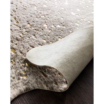 Loloi II Bryce Contemporary Accent Rug in Pewter/Gold