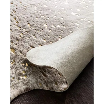 Loloi II Bryce Contemporary Accent Rug in Pewter/Gold