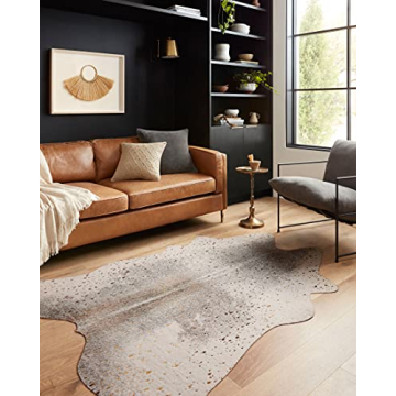 Loloi II Bryce Contemporary Accent Rug in Pewter/Gold