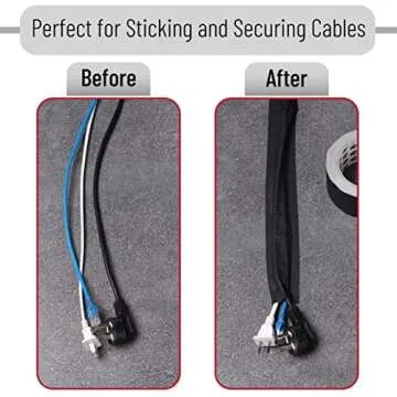 Bates- Gaffers Tape 2 Inch, 23 Yard, Gaffers Tape, Black Gaffers Tape, Gaffing Tape, Black Gaffers Tape 2 Inch, Gaffer, Floor Tape for Electrical Cords, 2 inch Black Gaffer Tape, Gaff Tape, Cable Tape