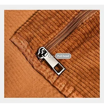 ALUWU Corduroy Tote Bag Stylish Spacious Lightweight