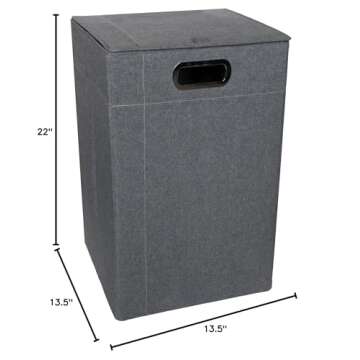 JJ Cole Heather Laundry Hamper - Stylish and Versatile Storage