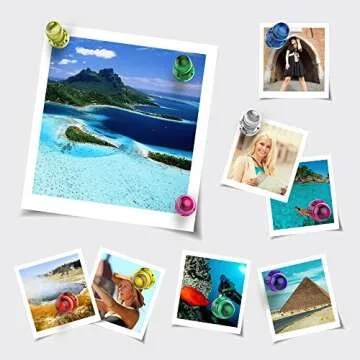 Tiergrade 60 Pack Push Pin Magnets - Strong Assorted Colors