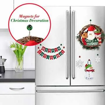 Tiergrade 60 Pack Push Pin Magnets - Strong Assorted Colors