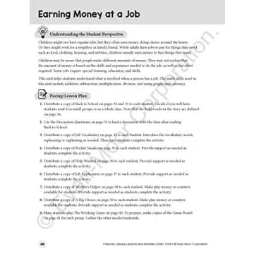 Evan-Moor Financial Literacy Lessons and Activities, Grade 4, Homeschool and Classroom Resource Workbook, Learn about Money, Earning, Paying, Buying, ... (Financial Literacy Lessons & Activities)