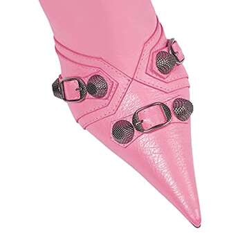 Goolita Women's Stylish Pointed Toe Knee High Boots