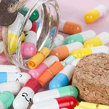 JOYIN 100 Pcs Valentines Day Party Favors Mixed Colors Capsule Letters Message in a Bottle for Valentine Kids Classroom Exchange, Gift Exchange and Game Prize