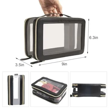 Stylish DIYOOHOMY Clear Makeup Bag for Beauty Lovers