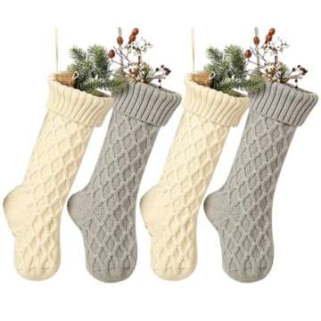 Free Yoka Christmas Stockings - Elegant 4 Pack