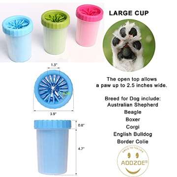 Portable Paw Washer for Dogs and Cats - Easy to Use