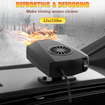Portable 12V Car Heater for Fast Defrosting and Comfort