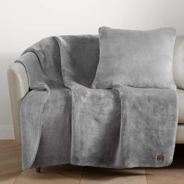 UGG Whitecap Plush Oversized Throw Blanket - Seal