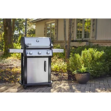 Weber Spirit S-315 Liquid Propane Gas Grill, Stainless Steel