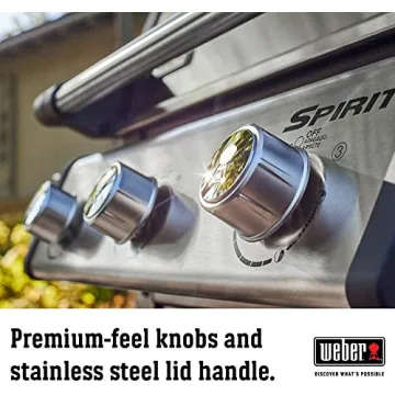 Weber Spirit S-315 Liquid Propane Gas Grill, Stainless Steel