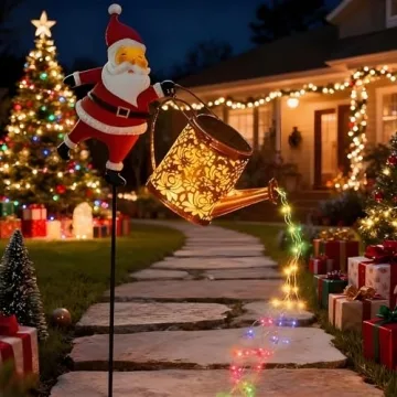 Christmas Solar Kettle Lights for Festive Yard Decoration