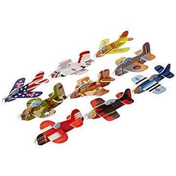 Rhode Island Novelty 72 PC 4 Inch Foam Glider Assortment - Colorful Fun for Kids