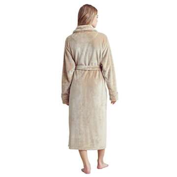 Women’s Comfortable Fleece Bathrobe – Plush Soft Robe for Women