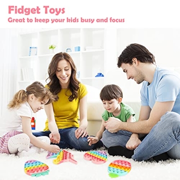 HiUnicorn Pop Poppers - 4 Pack Unicorn Fidget Toy Set