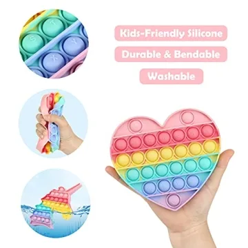 HiUnicorn Pop Poppers - 4 Pack Unicorn Fidget Toy Set